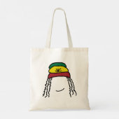 Rasta Lächeln Tragetasche (Rückseite)