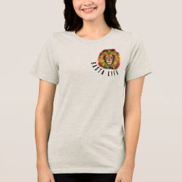 Rasta Leben Löwe Kopf Rot Gelb Jamaika real Tri-Blend Shirt