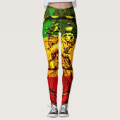 Rasta Leggings Lion von Judah Design (Vorderseite)