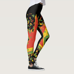 Rasta-Leggings-Sternenexplosion Leggings