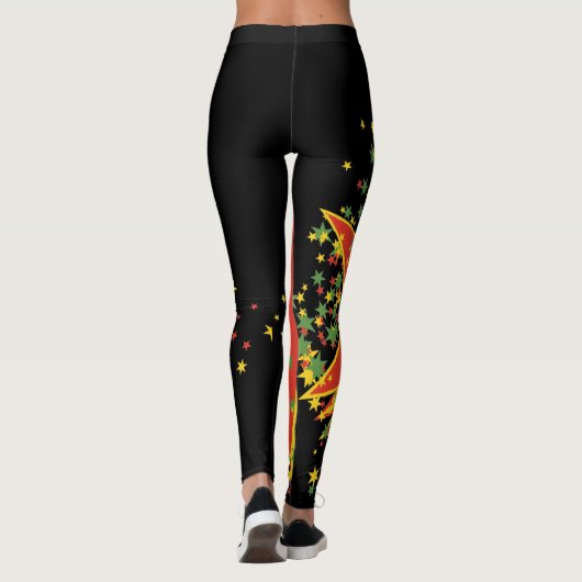 Rasta-Leggings-Sternenexplosion Leggings (Rückseite)