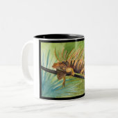 Rasta Leguan-Tasse Zweifarbige Tasse (Vorderseite Links)