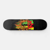 Rasta Lion Crown Skateboard (Horizontal)