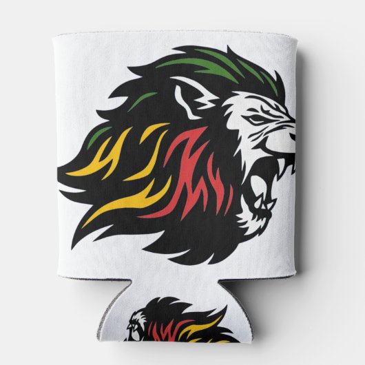 Rasta Lion Dosenkühler (Rückseite)