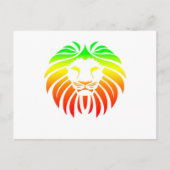Rasta Lion Head Postkarte (Vorderseite)