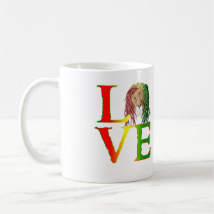 Rasta Lion Jamaican Reggae Liebe Kaffeetasse