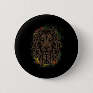 Rasta Lion mit Dreads - Zeigen Sie Ihren Stolz und Button