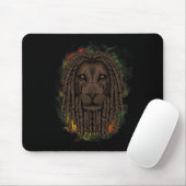 Rasta Lion mit Dreads - Zeigen Sie Ihren Stolz und Mousepad (Mit Mouse)