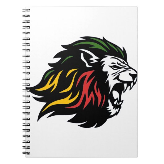 Rasta Lion Notizblock (Vorderseite)