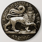 Rasta Lion of Judah Ancient Design on Button (Vorderseite)