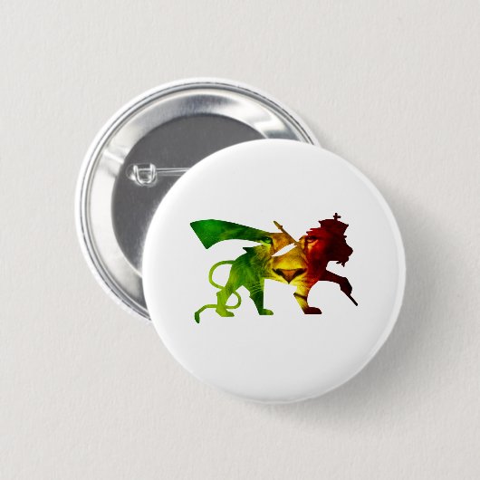 Rasta Lion of Judah Button (Vorne & Hinten)