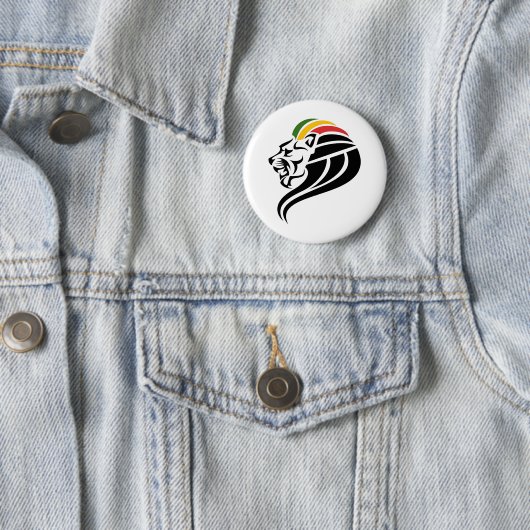 Rasta Lion of Judah Button (Beispiel)