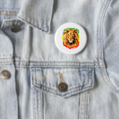 Rasta Lion of Judah Button (Beispiel)