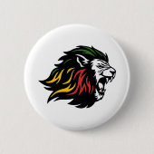 Rasta Lion of Judah Button (Vorderseite)