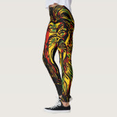 Rasta Lion of Judah Fire Leggings (Links)