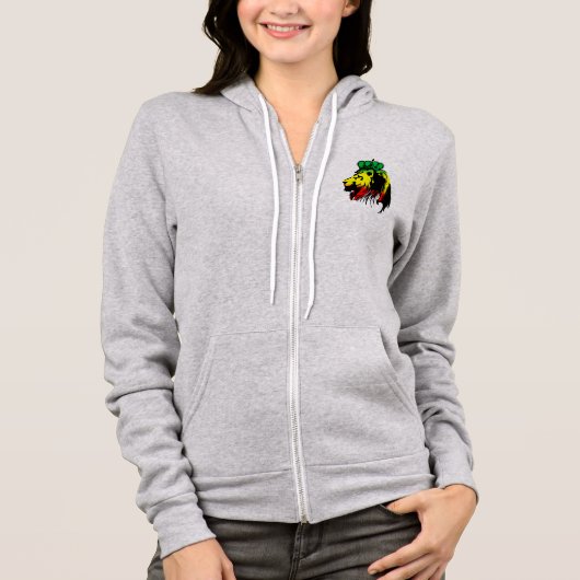 Rasta Lion of Judah Hoodie (Vorderseite)