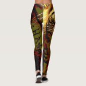 Rasta Lion of Judah Leggings (Rückseite)