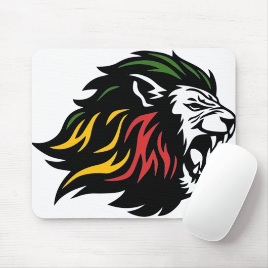 Rasta Lion of Judah Mousepad (Mit Mouse)