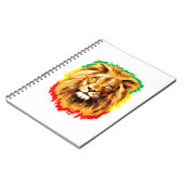 Rasta Lion of Judah Notizblock (Linke Seite)