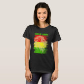 Rasta Lion of Judah Reggae Roots Jamaica Rasta Reg T-Shirt (Vorne ganz)