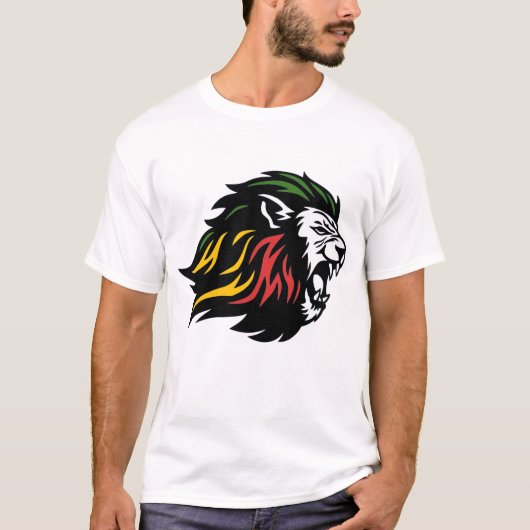 Rasta Lion of Judah T-Shirt (Vorderseite)