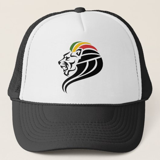 Rasta Lion of Judah Truckerkappe (Vorderseite)