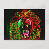Rasta Lion Postcard Postkarte (Vorderseite)