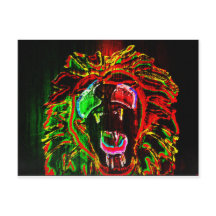 Rasta Lion Postcard