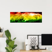Rasta Lion Poster (Heimbüro)