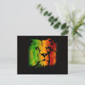 Rasta Lion Postkarte (Stehend Vorderseite)