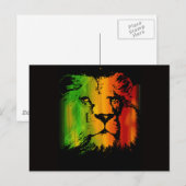 Rasta Lion Postkarte (Vorne/Hinten)