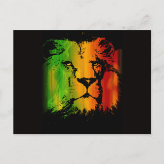 Rasta Lion Postkarte