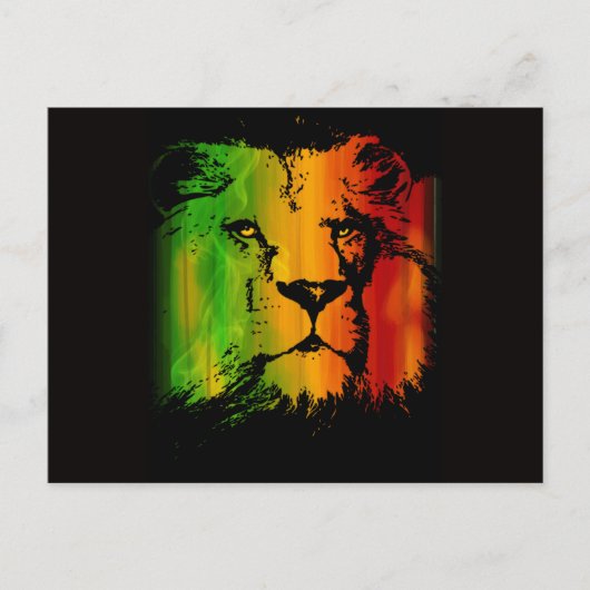 Rasta Lion Postkarte (Vorderseite)