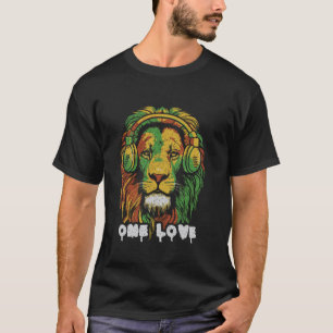 Rasta Lion Reggae Music Lion of Judah Jamaican Pri T-Shirt