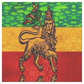 Rasta Lion von Juda Flag Stoff (Nahaufnahme)