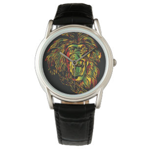 Rasta Lion von Judah Watch Armbanduhr