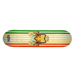 Rasta Lion Wappen Skateboard