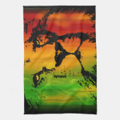 Rasta Löwe Handtuch (Vertikal)