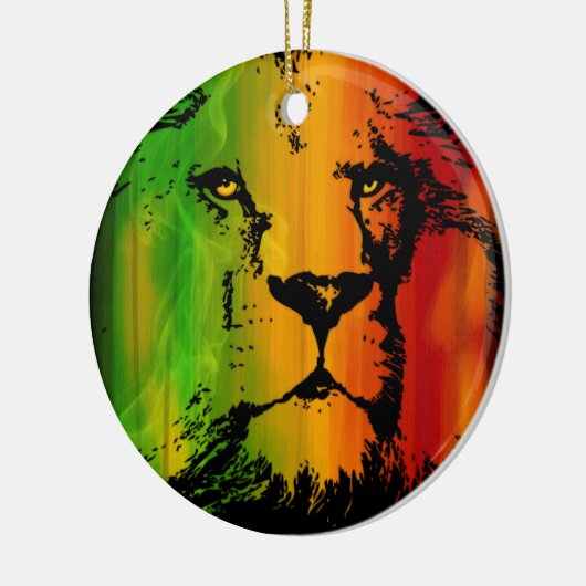 Rasta Löwe Keramik Ornament (Links)