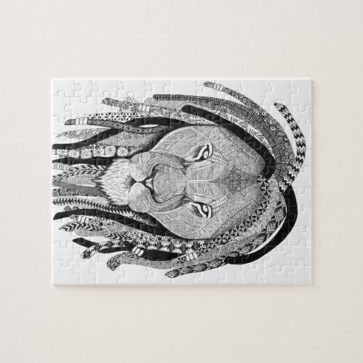 Rasta Löwe Puzzle (Horizontal)