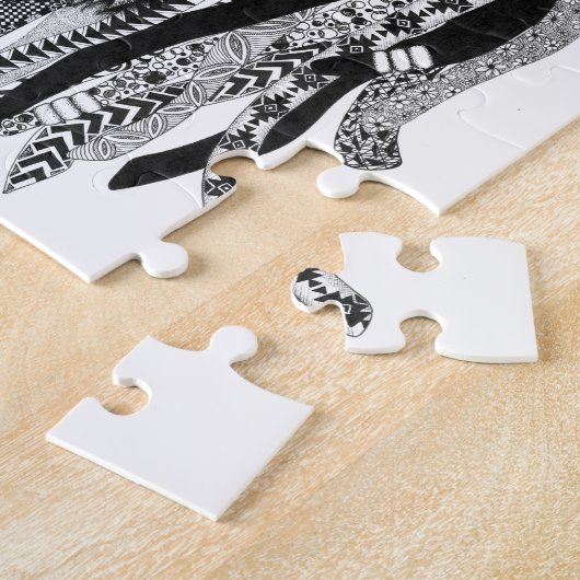 Rasta Löwe Puzzle (Seite)