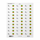 Rasta Löwe rot grün zeichnend Jamaika (Vorne)