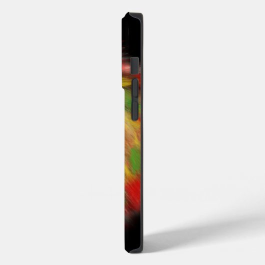 Rasta Löwe rot grün zeichnend Jamaika Case-Mate iPhone Hülle (Rückseite / Links)