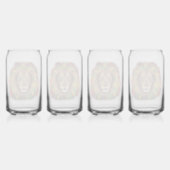 Rasta Löwe rot grün zeichnend Jamaika Dosenglas (Hinten)