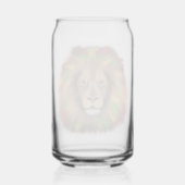 Rasta Löwe rot grün zeichnend Jamaika Dosenglas (Rückseite)