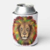 Rasta Löwe rot grün zeichnend Jamaika Dosenkühler (Kanne Vorderseite)