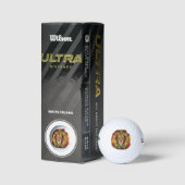 Rasta Löwe rot grün zeichnend Jamaika Golfball (Verpackungen)