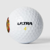 Rasta Löwe rot grün zeichnend Jamaika Golfball (Logo)