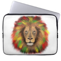 Rasta Löwe rot grün zeichnend Jamaika