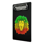 Rasta Löwe rot grün zeichnend Jamaika Mini Klemmbrett (Gewinkelt2)